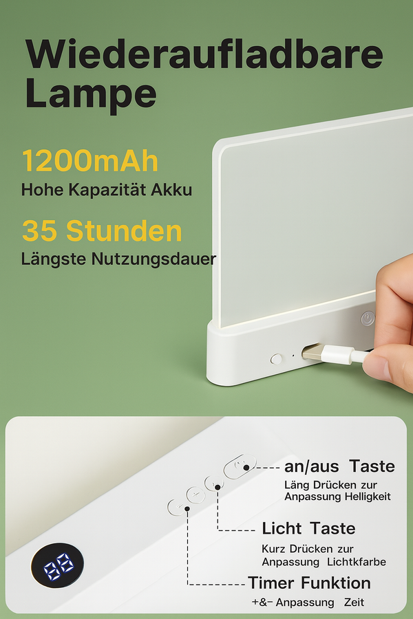 Lese-Panel Licht Kompakt USB Lampe